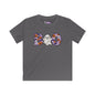Cute Floral Boo w/Ghost Kids Softstyle Tee