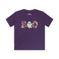 Cute Floral Boo w/Ghost Kids Softstyle Tee
