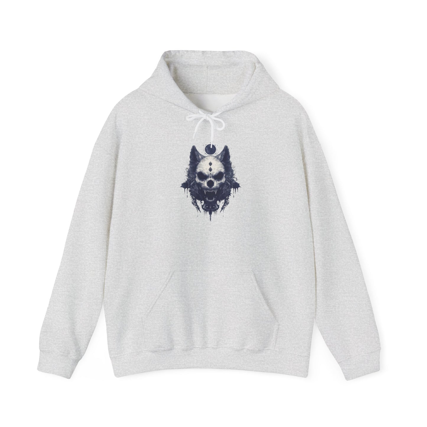 Creepy Skull Wolf Heavy Blend™ Hooded Sweatshirt