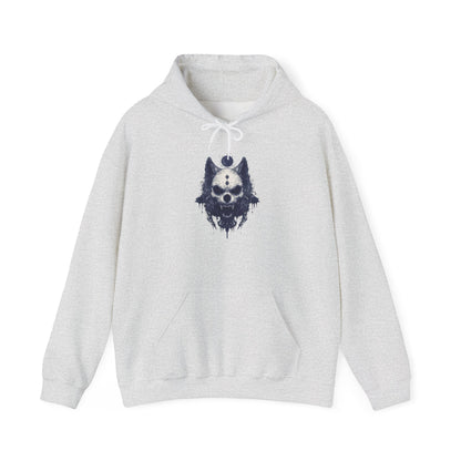 Creepy Skull Wolf Heavy Blend™ Hooded Sweatshirt