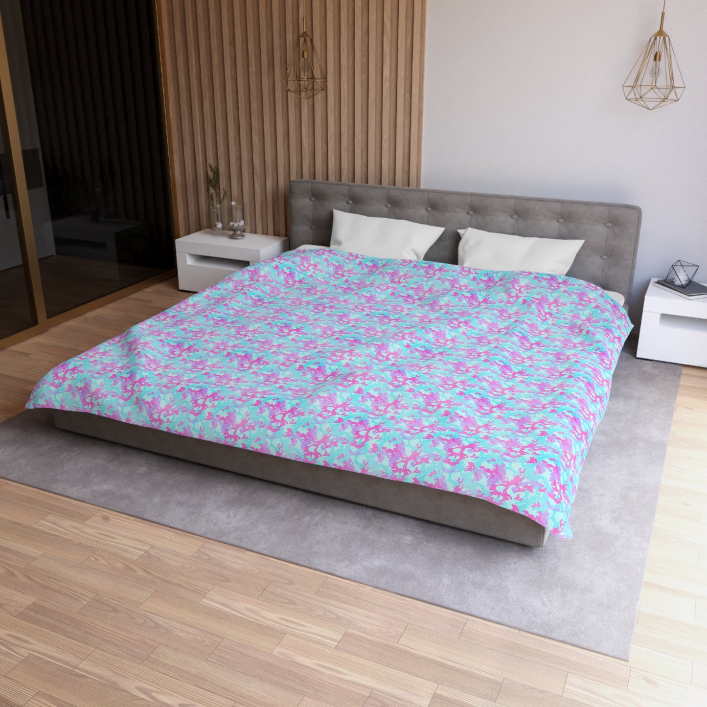 Cotton Candy Camo Microfiber Duvet Cover