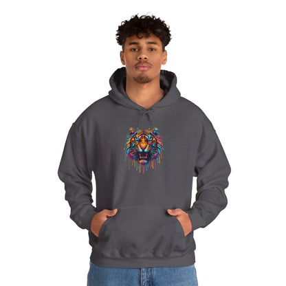 Colorful Tiger Heavy Blend™ Hooded Sweatshirt