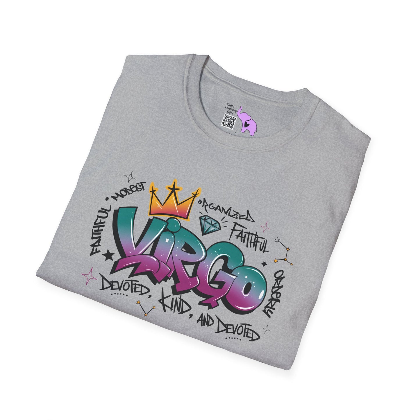 Virgo Street Art Adult T-shirt