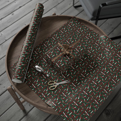 Holiday Brushstrokes Wrapping Paper