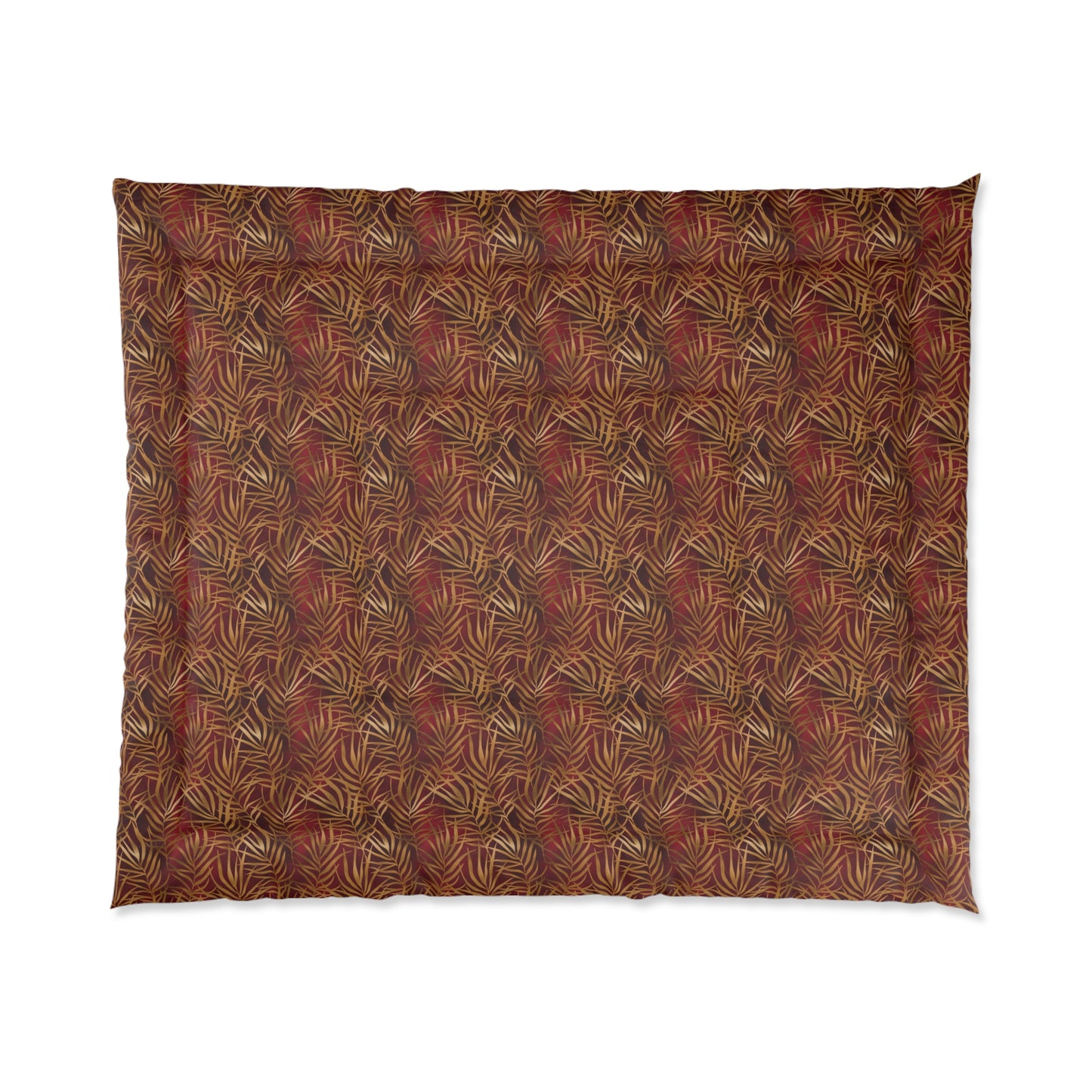 Crimson Palm Veil Basic Bedding Set