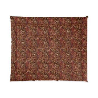 Crimson Palm Veil Basic Bedding Set