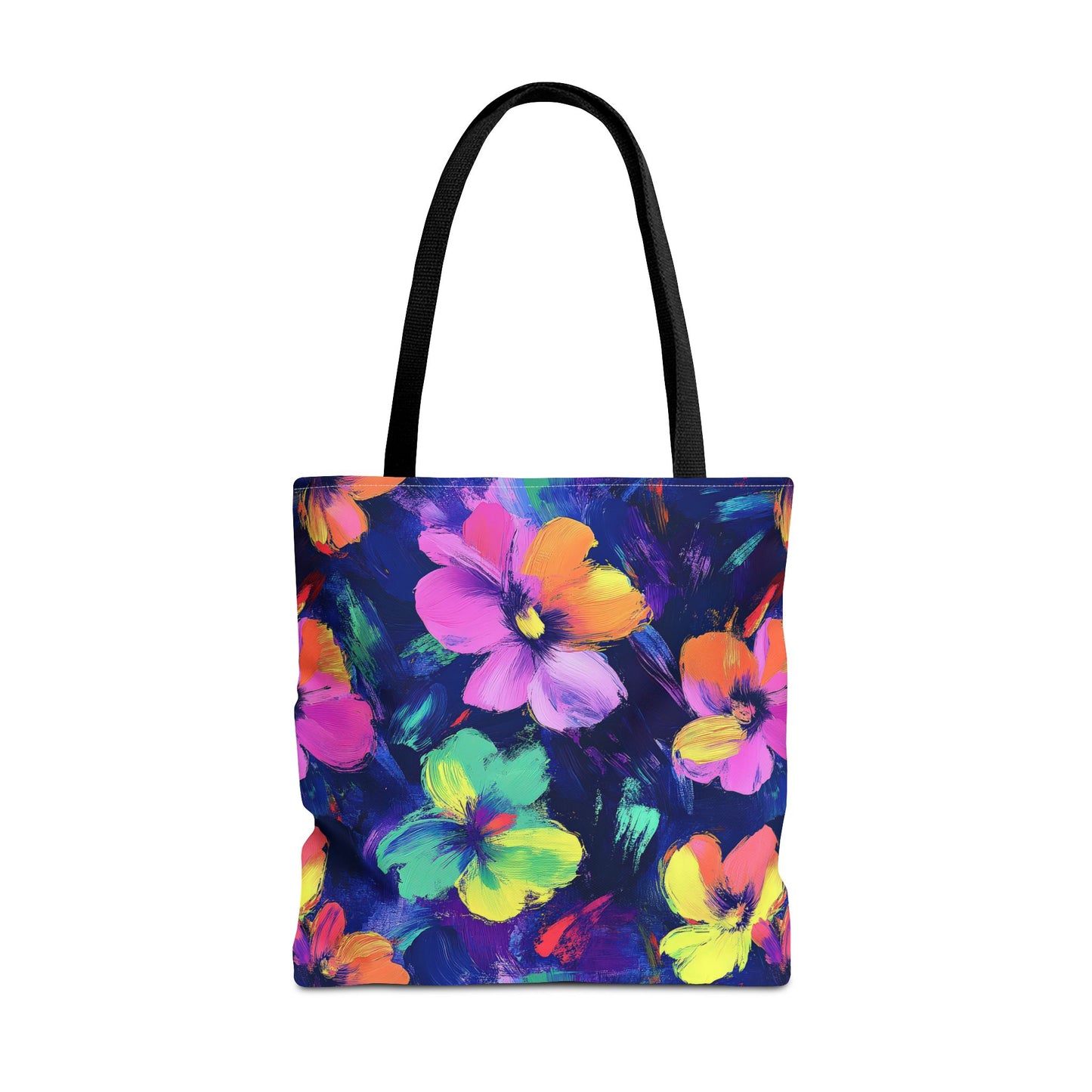 Watercolor Flowers Canvas Tote Bag