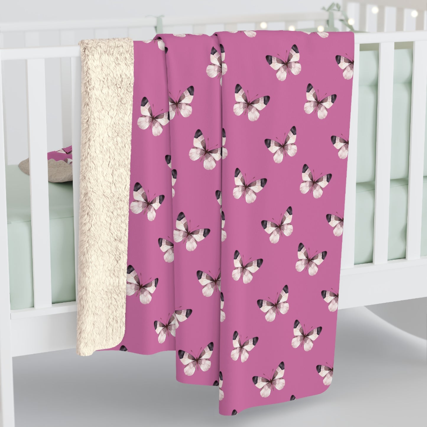 Blush Flutter Fleece Blanket