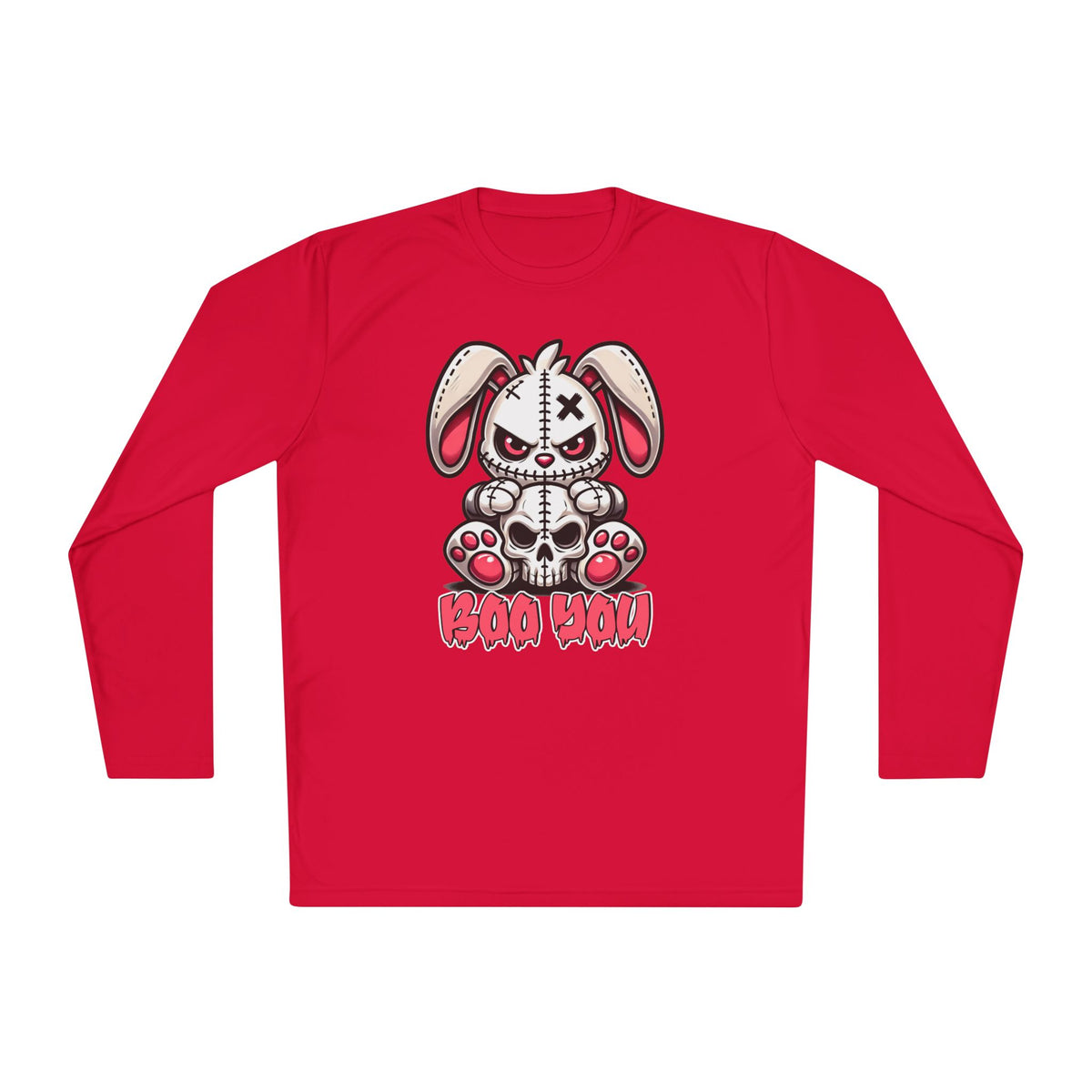 Boo You (Voodoo Bunny w/Skull) Adult Long Sleeve Tee