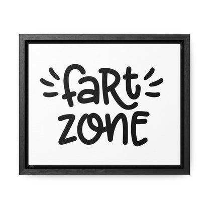 Fart Zone Canvas Wraps, Horizontal Frame