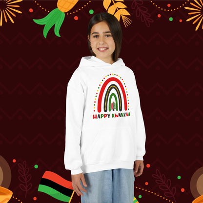 Happy Kwanzaa Arch Youth Heavy Blend Hoodie