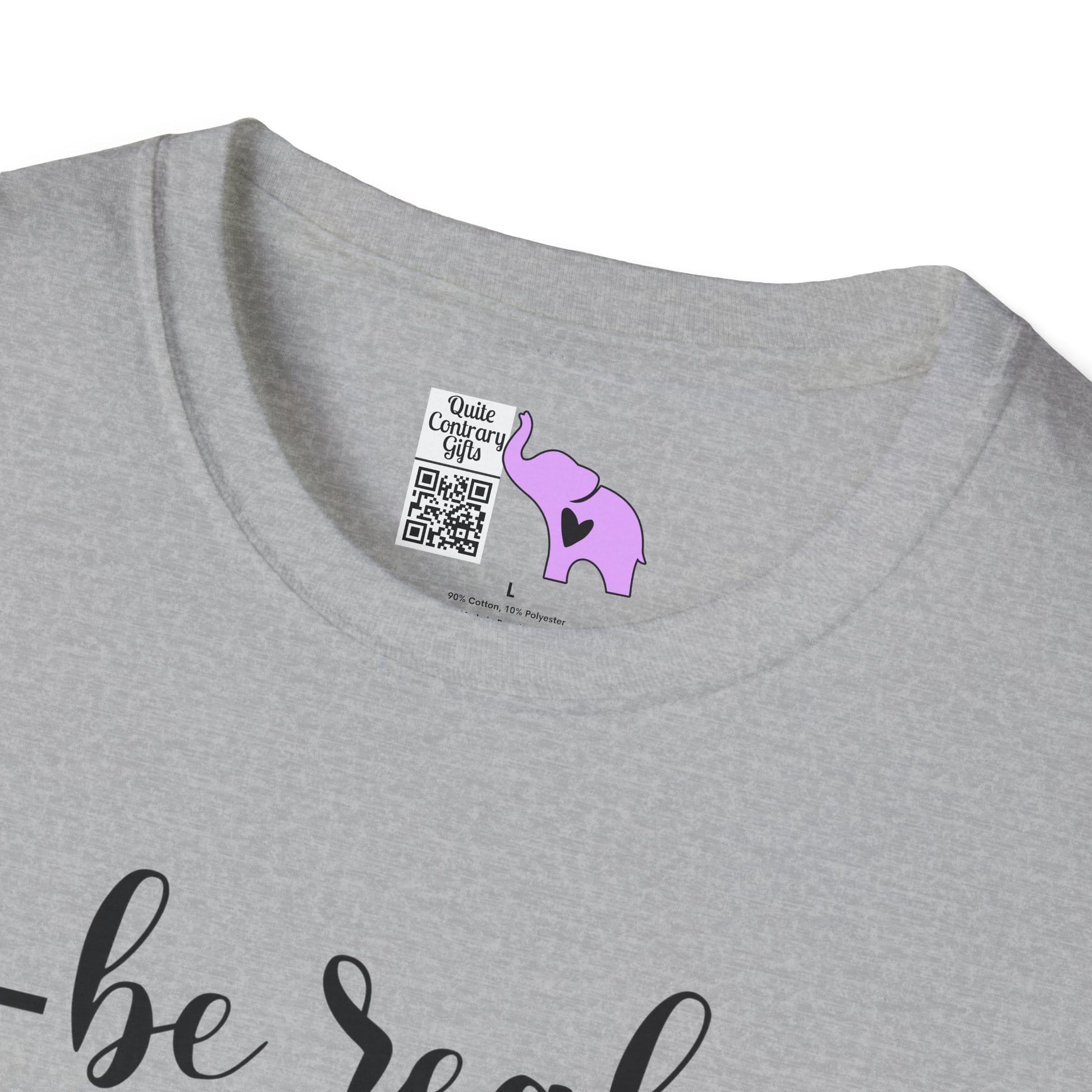Be Real Not Perfect Adult T-shirt