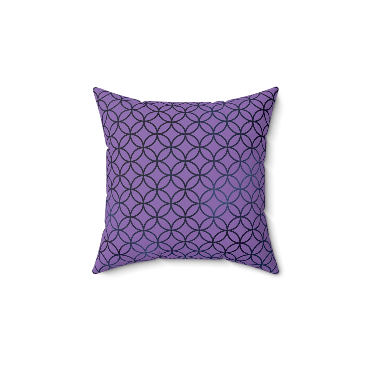 Geometric Circles & Diamonds Throw Pillow