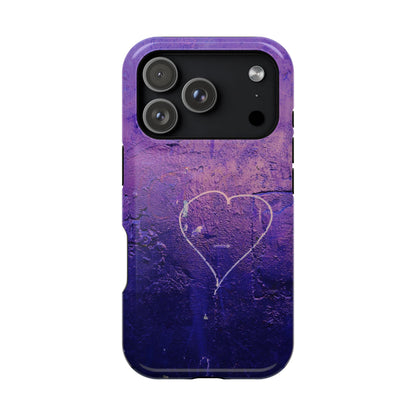 Purple Heart Wall MagSafe® Compatible Tough Case for iPhone