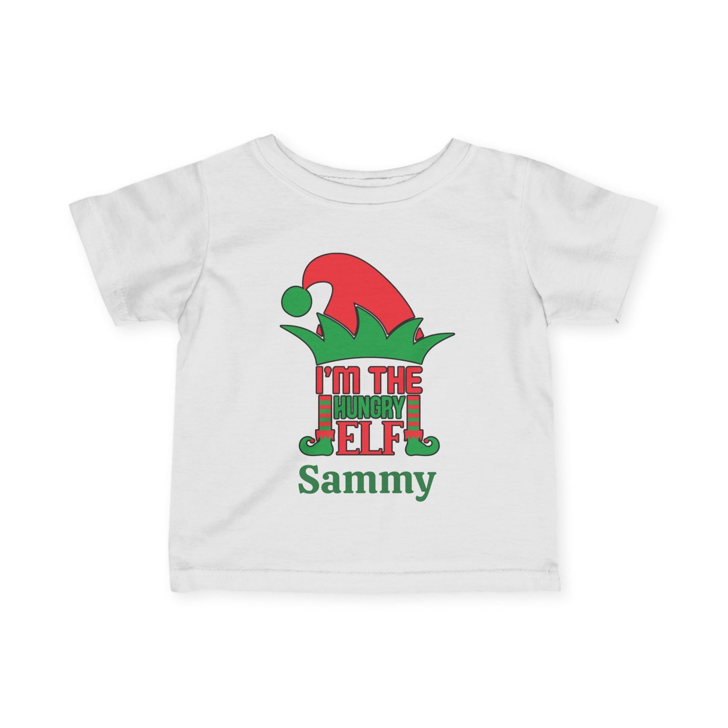 ""I'm The Hungry Elf Personalized Infant Soft T-Shirt
