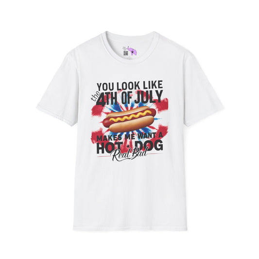 You Look Like The 4th of July Makes Me Want A Hot Dog Real Bad Adult T-shirt