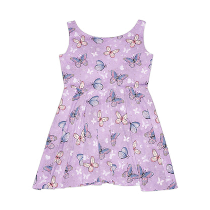 Purple Butterflies Women's Skater Dress