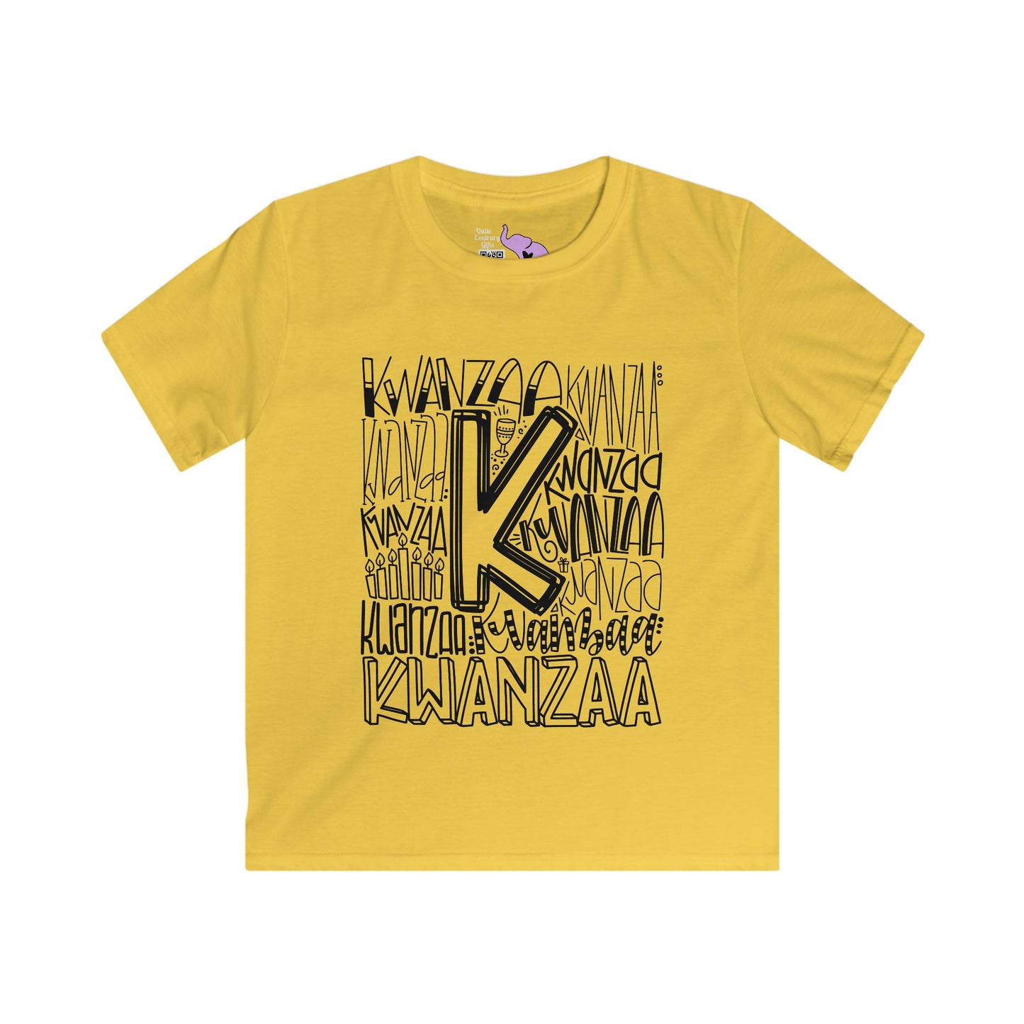 Kwanzaa Wordcloud Youth Softstyle Tee