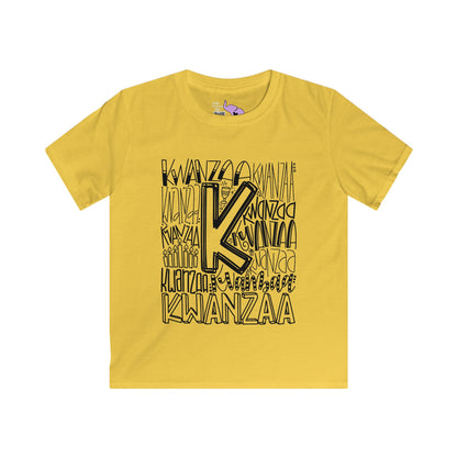 Kwanzaa Wordcloud Youth Softstyle Tee