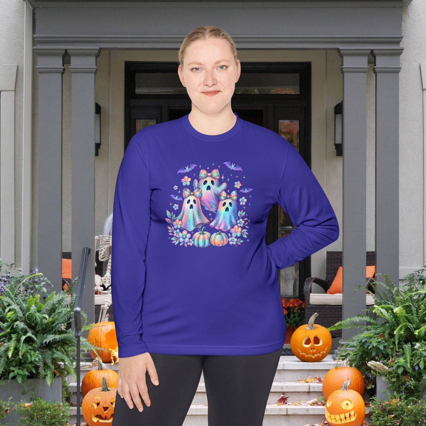 Haunted in Pastels Adult Long Sleeve Tee