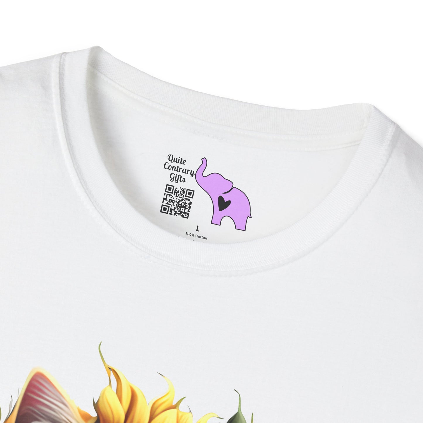 Cool Sunflower Kitten 1 Adult T-shirt