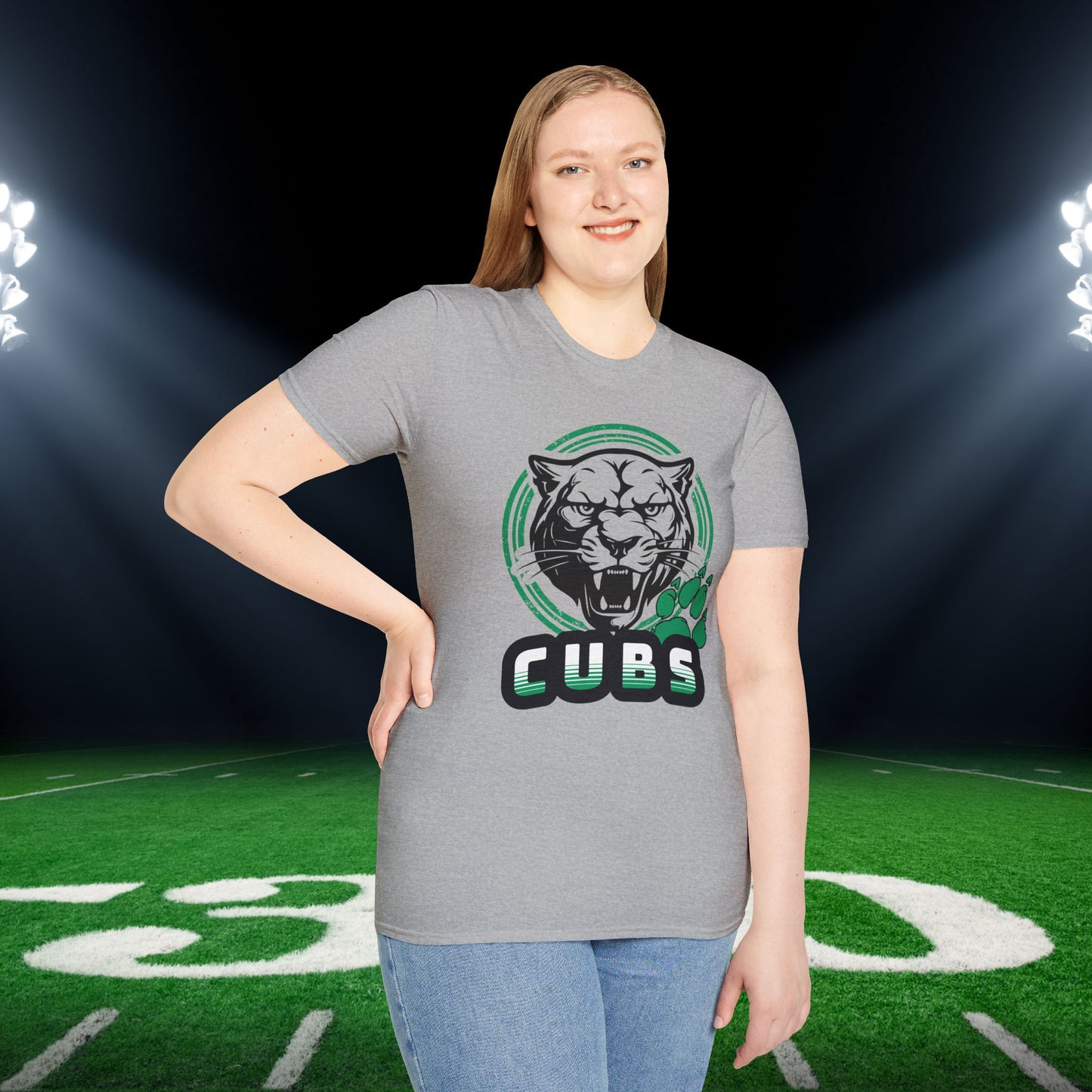 Cubs Circle Adult T-shirt
