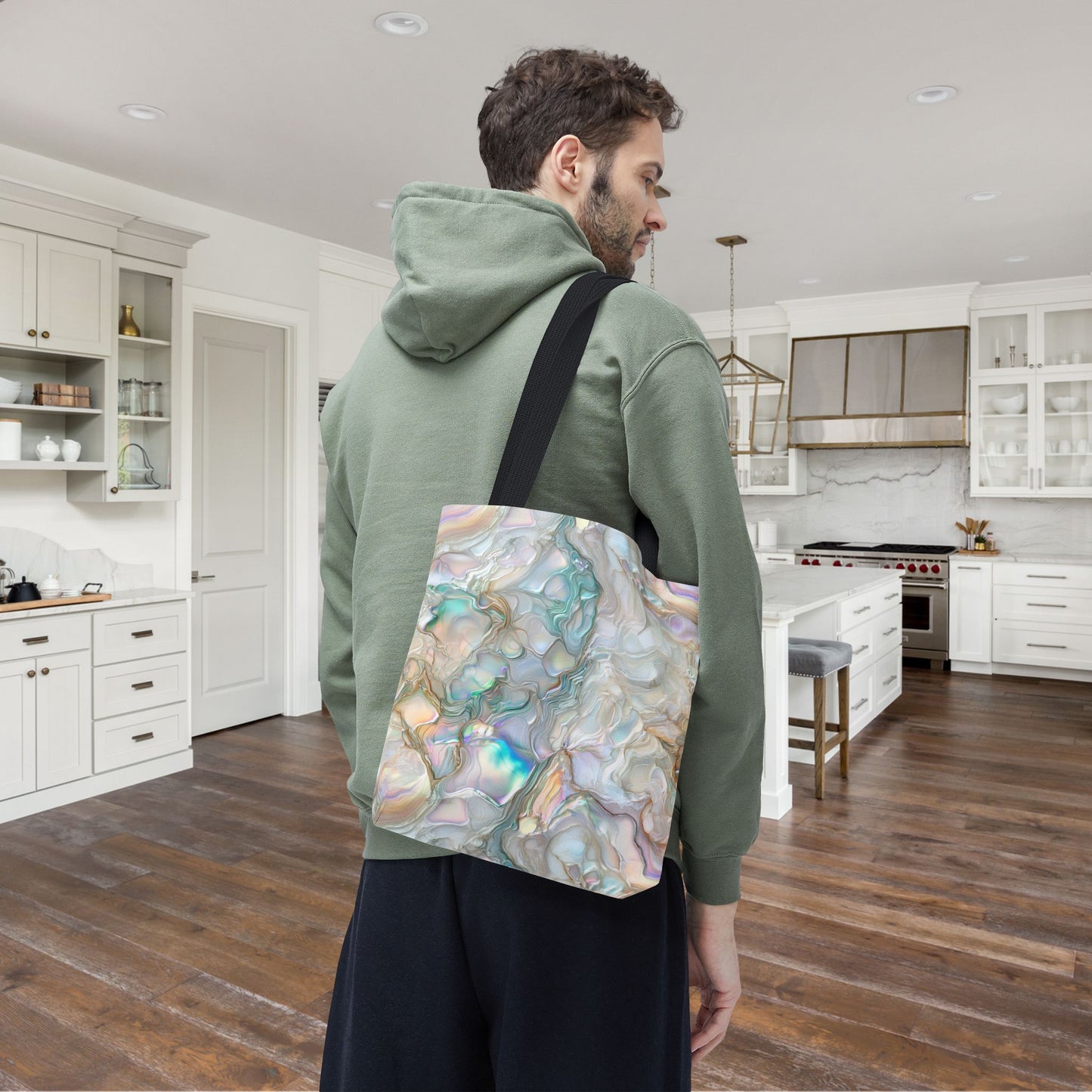 Green Opalescent Dreams Canvas Tote Bag
