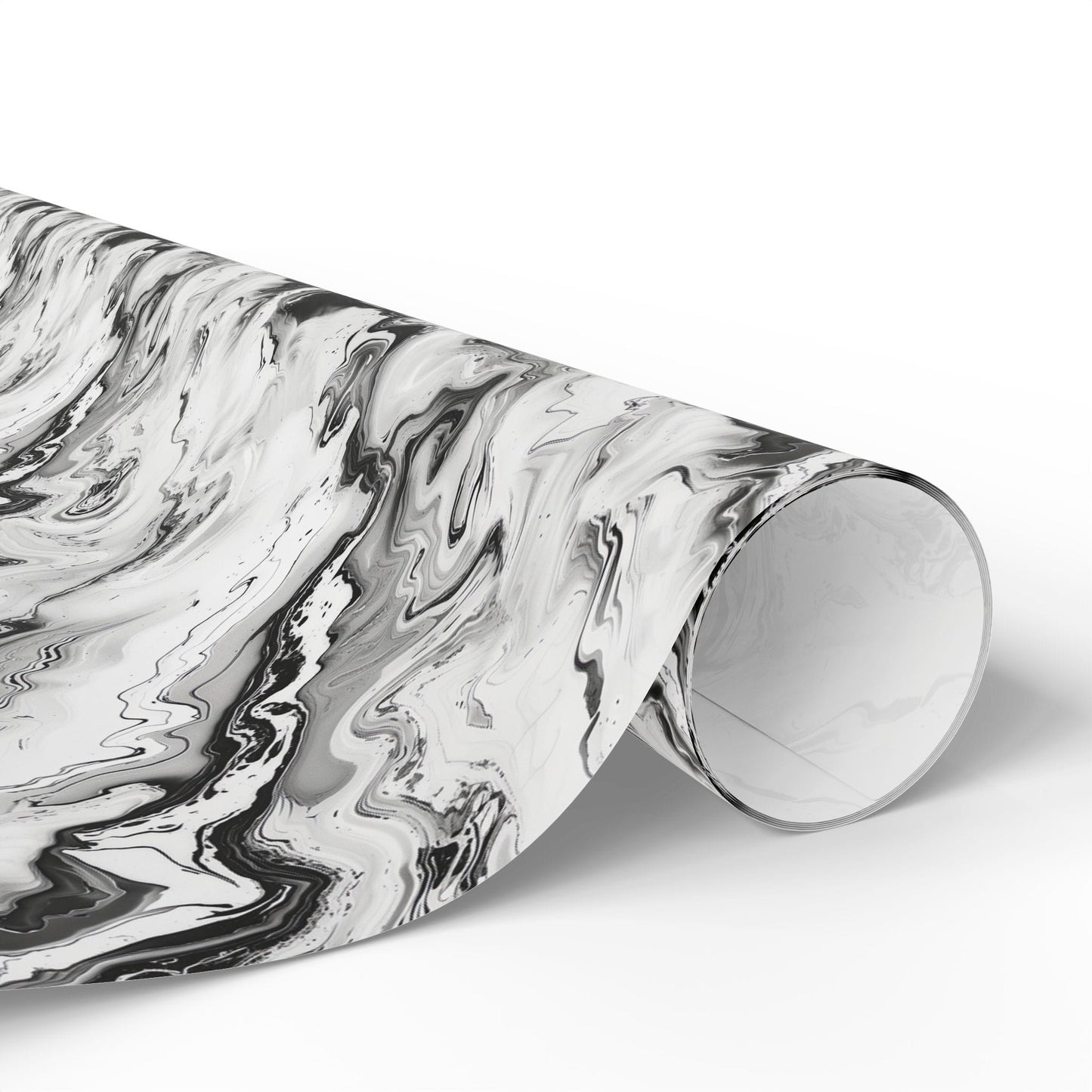Frost Veil Marble Wrapping Paper