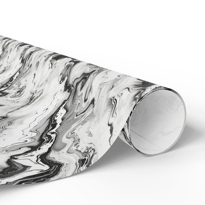 Frost Veil Marble Wrapping Paper