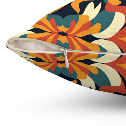 Autumn Kaleidoscope Throw Pillow