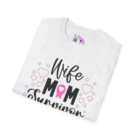 Wife Mom Survivor Adult T-shirt