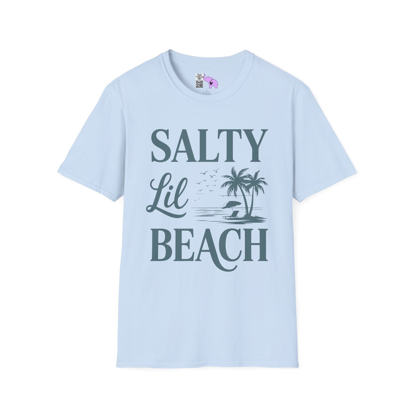 Salty LIl' Beach Adult T-shirt