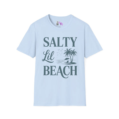 Salty LIl' Beach Adult T-shirt