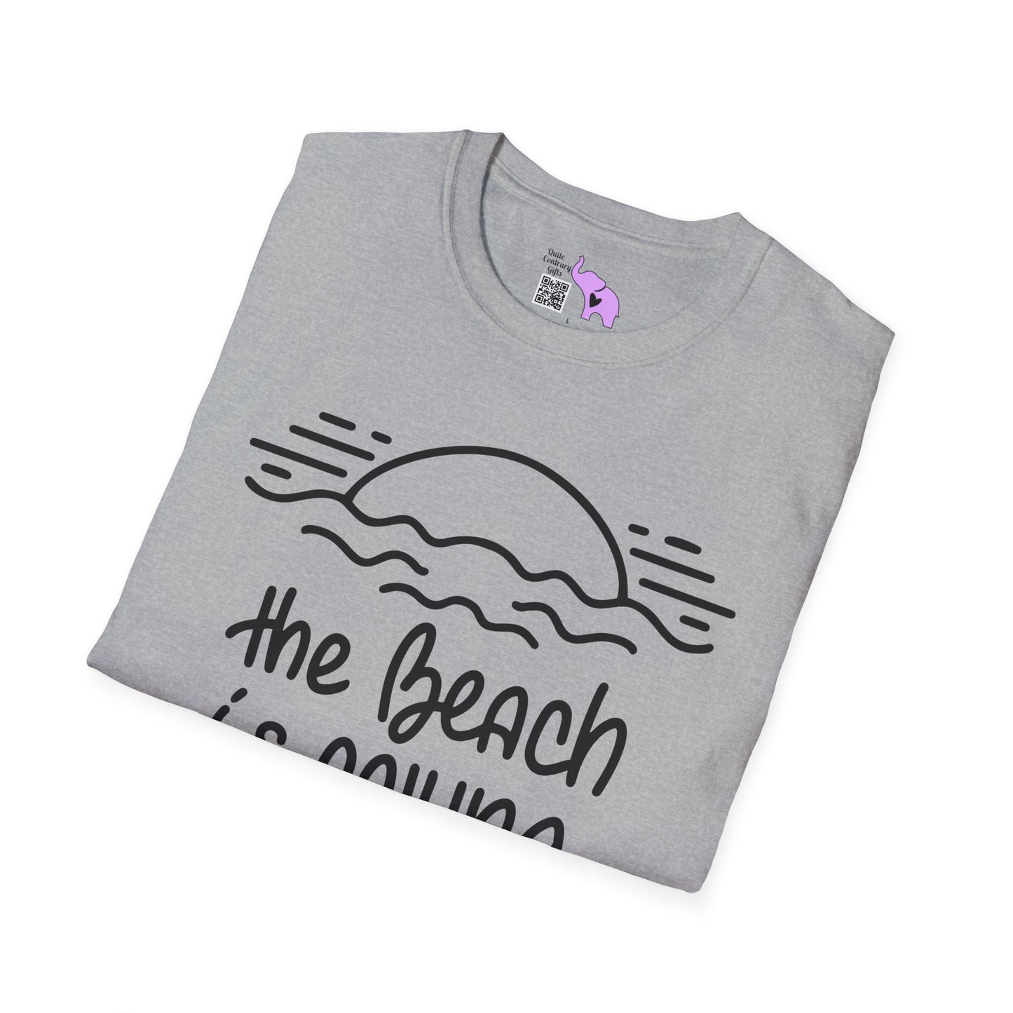 The Beach Is Calling Adult T-shirt