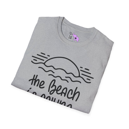 The Beach Is Calling Adult T-shirt