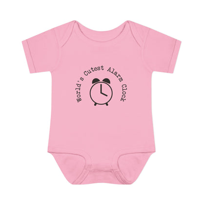 World's Cutest Alarm Clock Infant Onesie