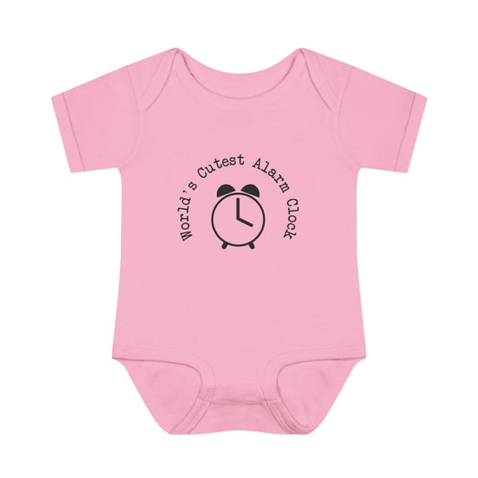 World's Cutest Alarm Clock Infant Onesie