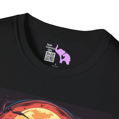 Creepy Bats Over Moon 14 T-shirt