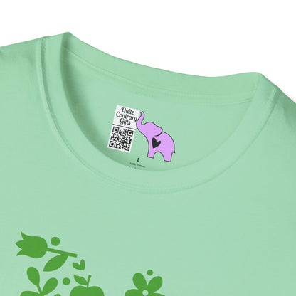 Teacher Apple Heart Adult T-shirt