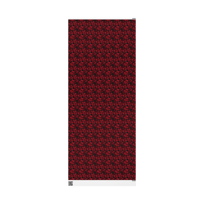 Midnight Poinsettia Garden Wrapping Paper