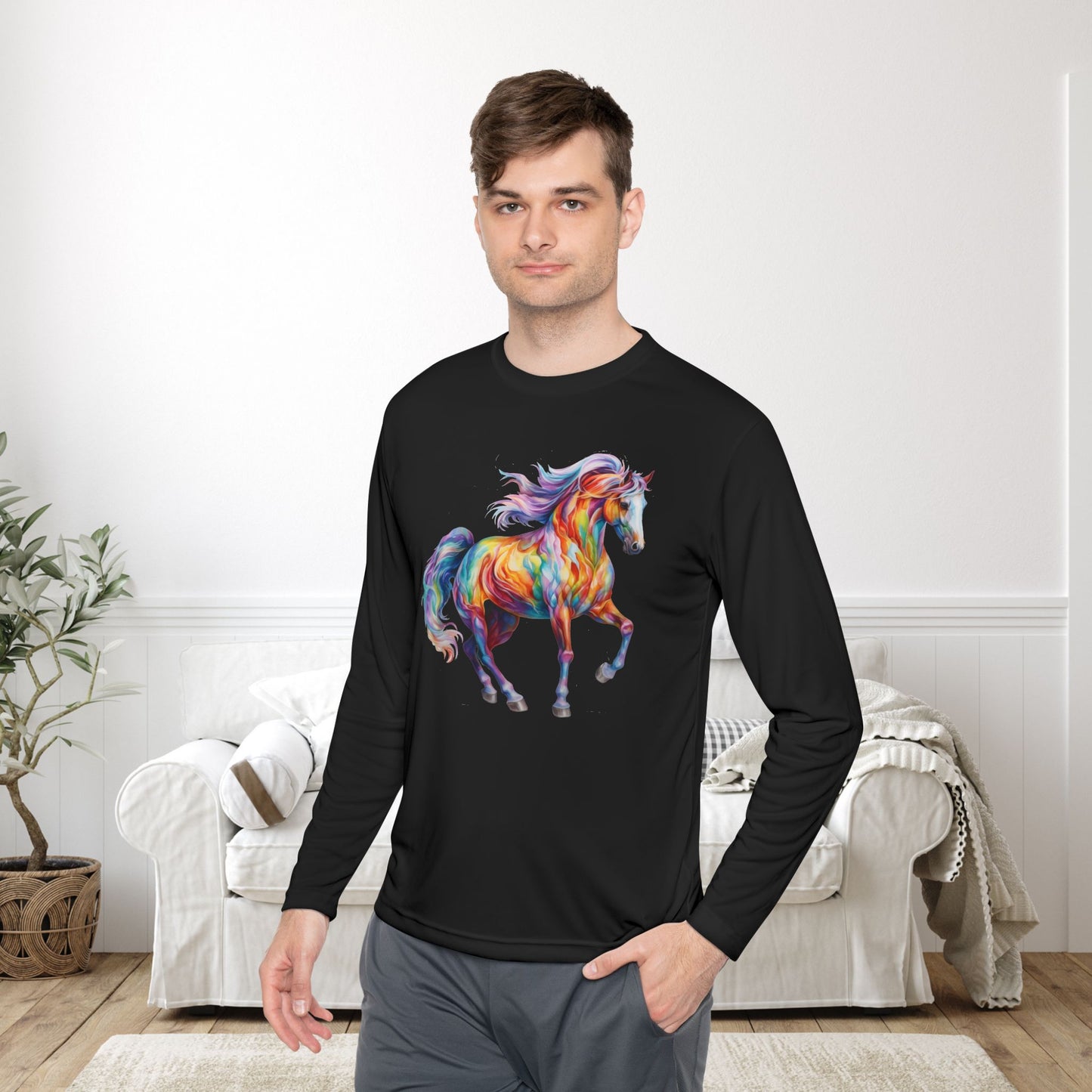 Dreamscape Stallion Adult Long Sleeve Tee