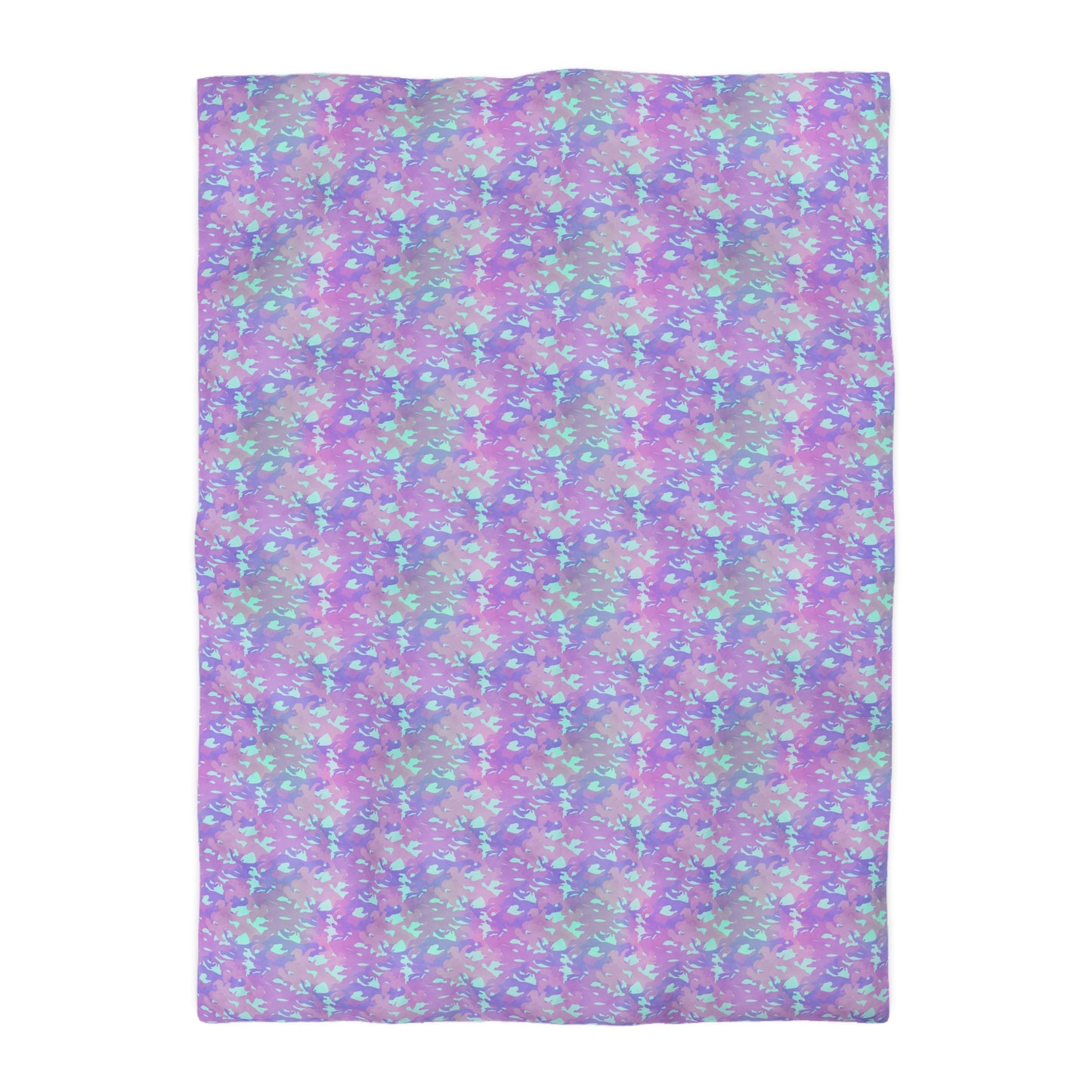 Lavender Mist Camo Microfiber Duvet Cover