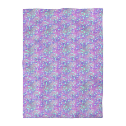 Lavender Mist Camo Microfiber Duvet Cover