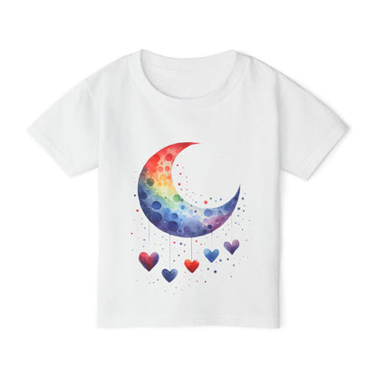 Colorfall Heart Moon Heavy Cotton™ Toddler T-shirt