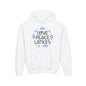 Hanukkah Love Peace Latkes Youth Hoodie