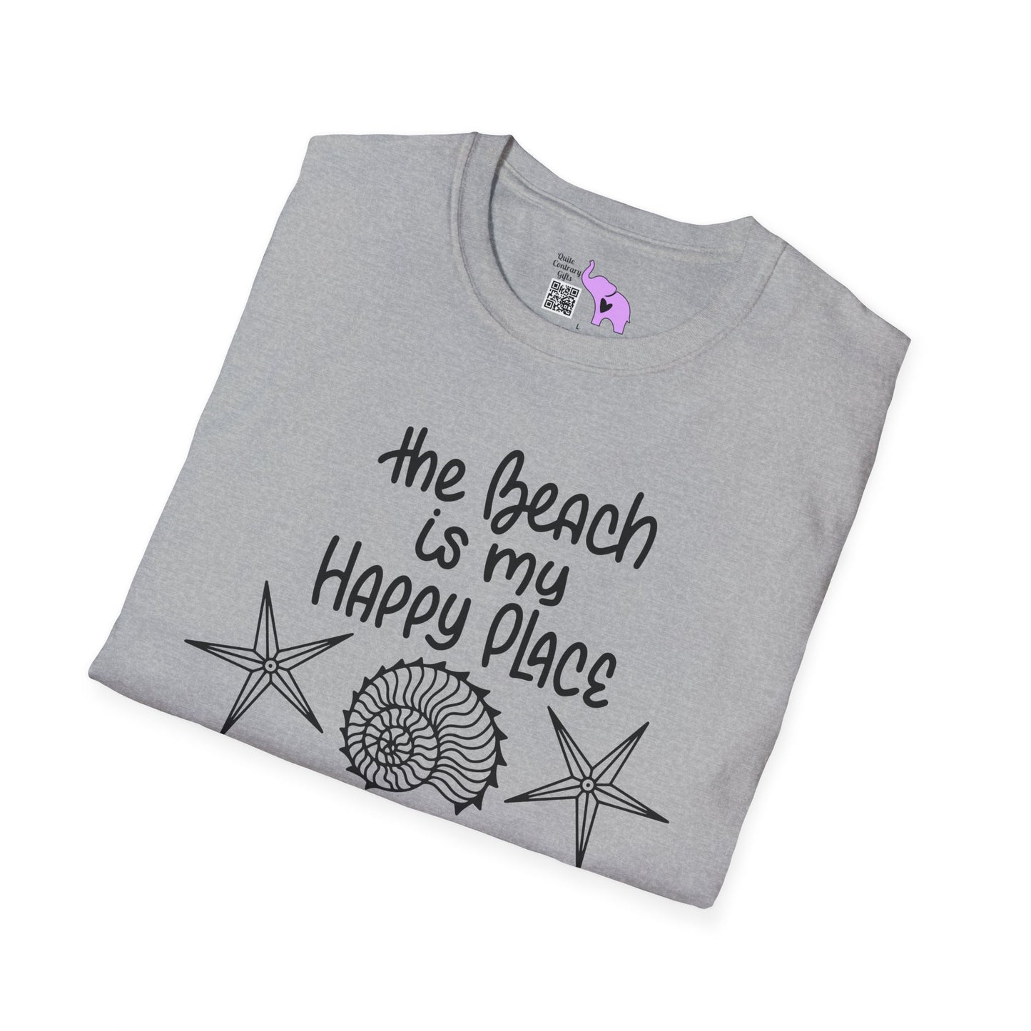 The Beach Is My Happy Place (2) Adult T-shirt