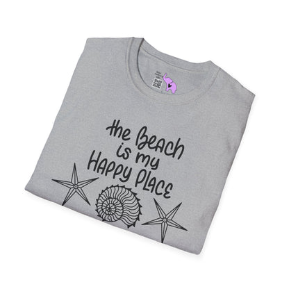 The Beach Is My Happy Place (2) Adult T-shirt