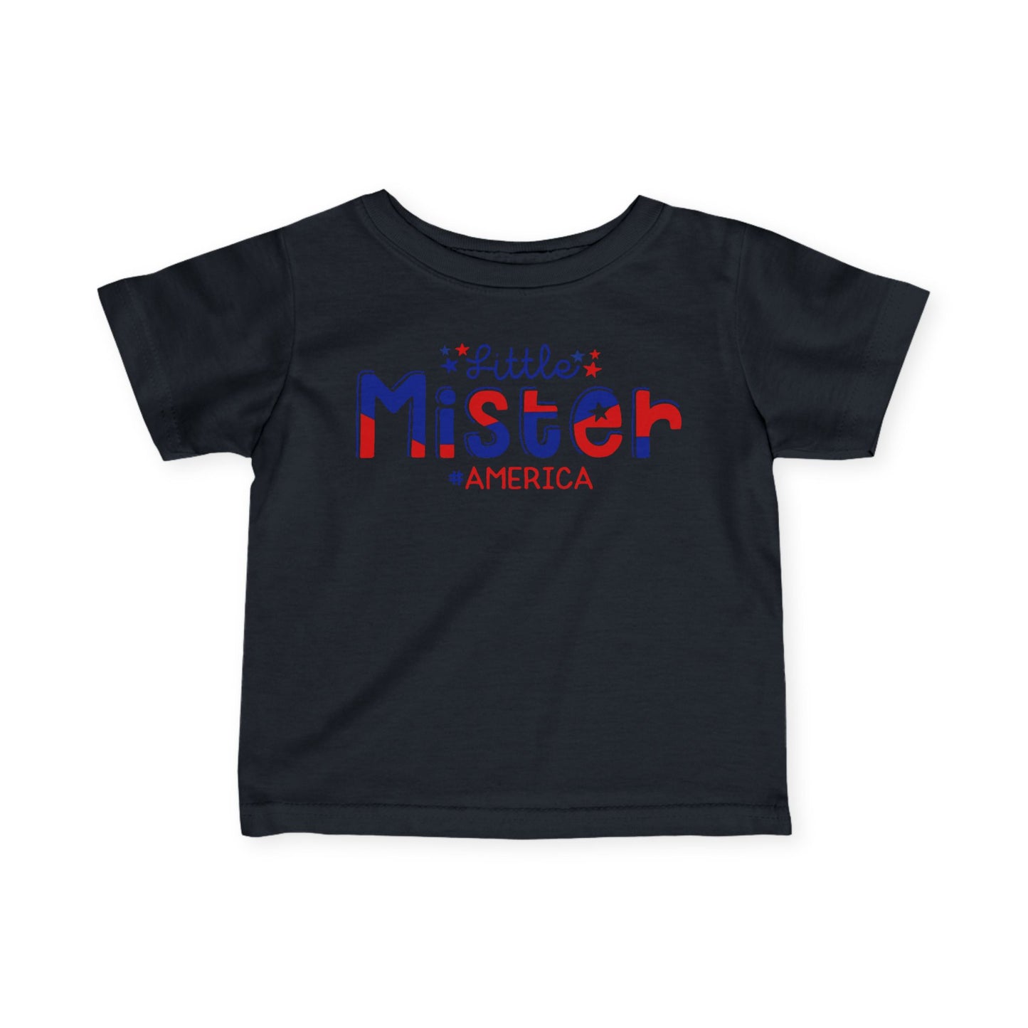 Little Mister #America Infant Soft T-Shirt