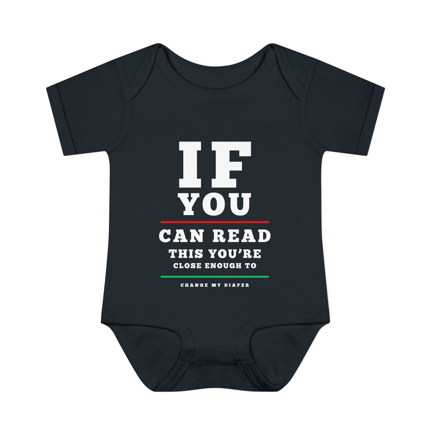 If You Can Read This Eye Chart Infant Baby Rib Bodysuit