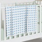 Powder Blue Sweethearts Swaddle Blanket